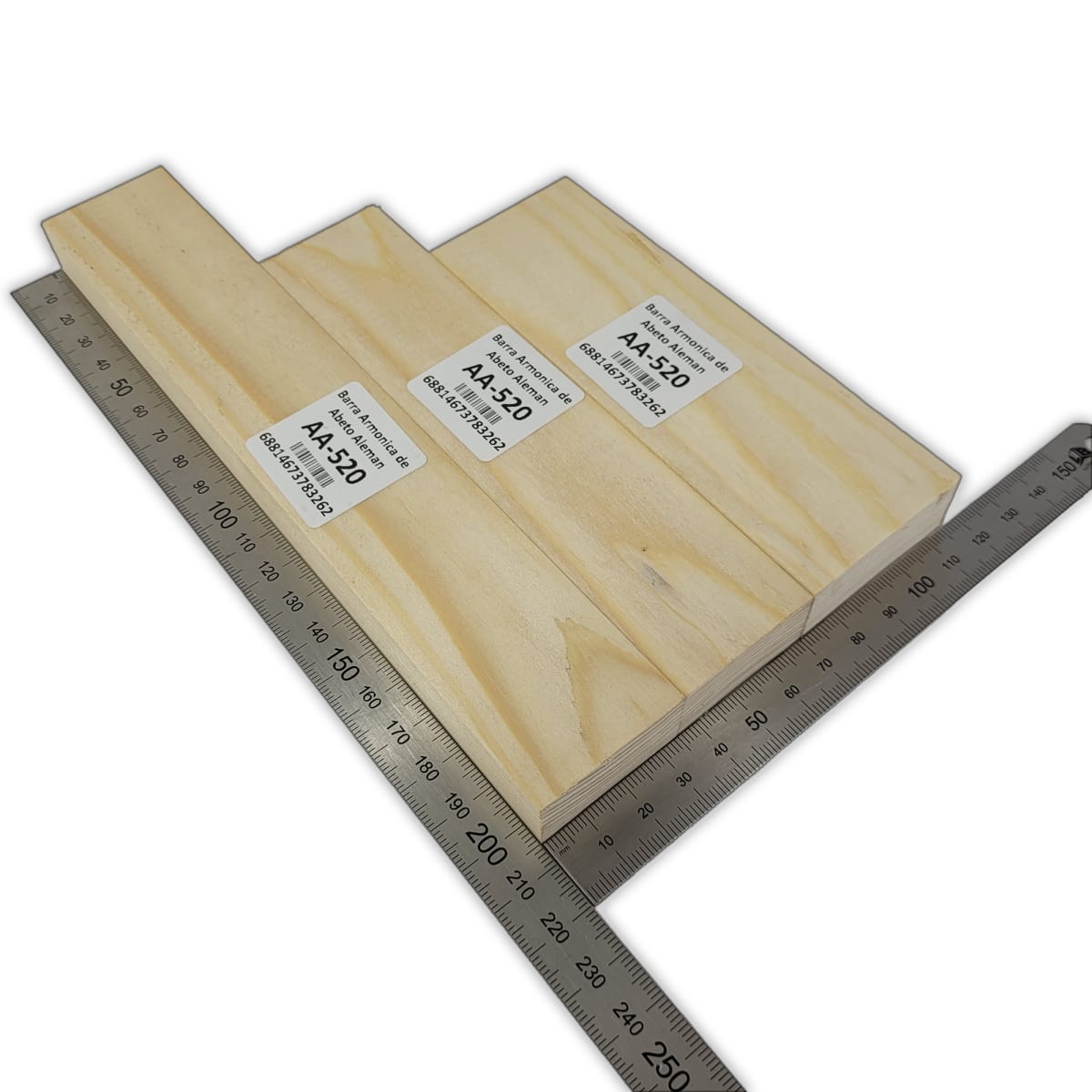 Set de 3 Barras Armonicas AA-520 de Abeto Alemán para Armado Interno 0