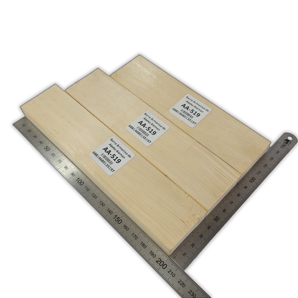 Set de 3 Barras Armonicas AA-519 de Abeto Alemán para Armado Interno 0