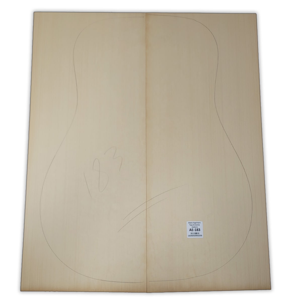 Tapa Armonica AE-183 de Abeto Engelmann Especial AAA para Guitarra 0