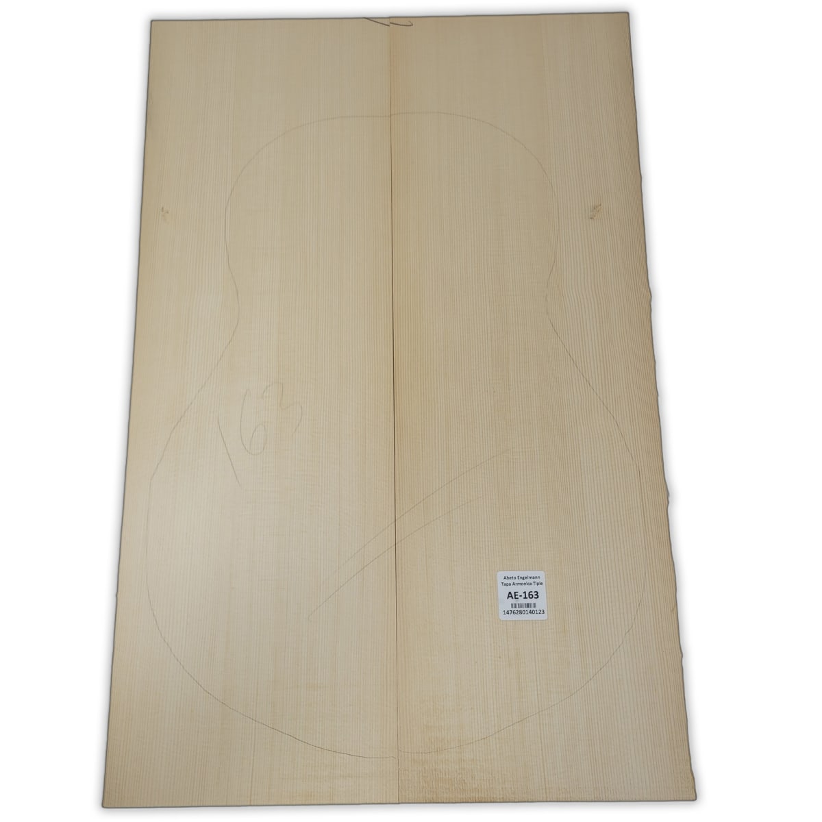 Tapa Armonica AE-163 de Abeto Engelmann Especial AAA para Tiple 0