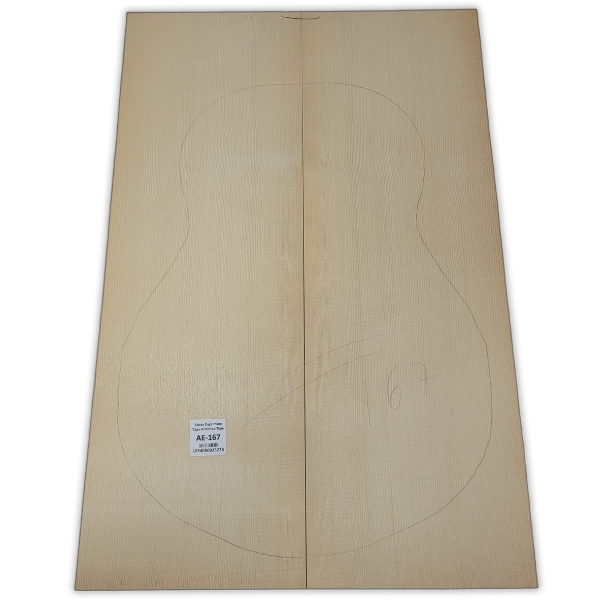 Tapa Armonica AE-167 de Abeto Engelmann Especial AAA para Tiple 0