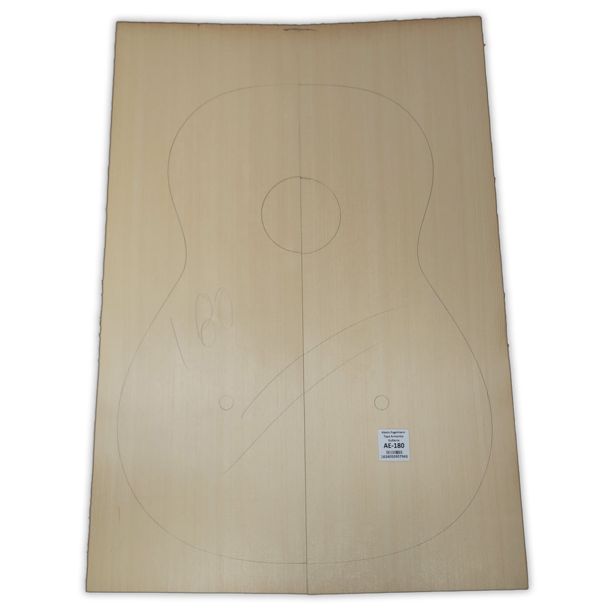 Tapa Armonica AE-180 de Abeto Engelmann Especial AAA para Guitarra 0