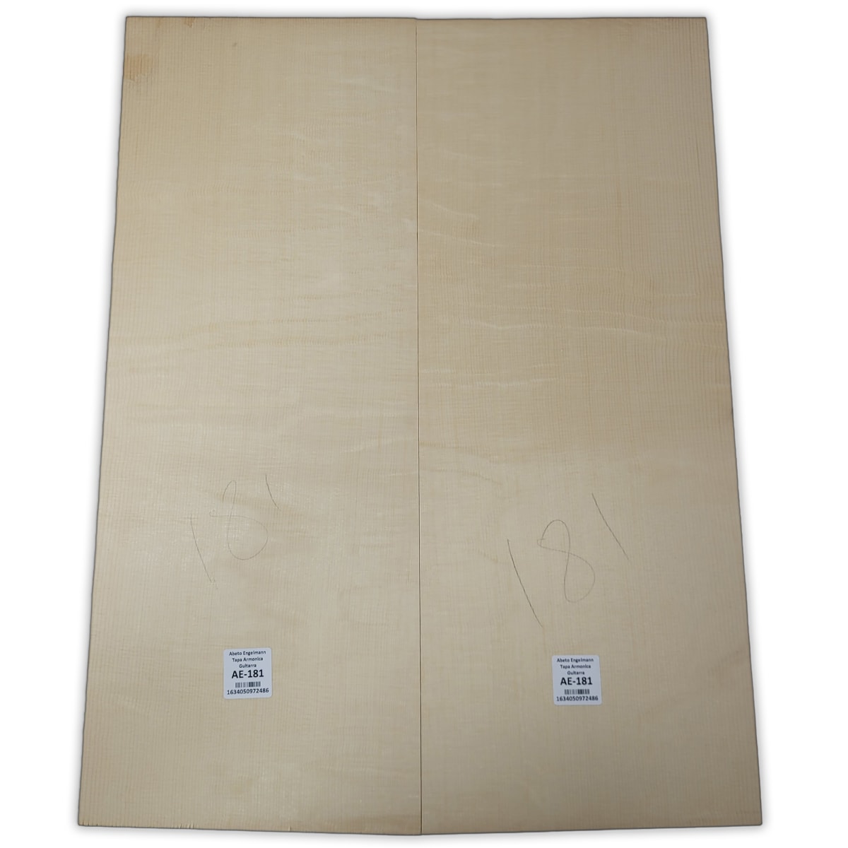 Tapa Armonica AE-181 de Abeto Engelmann Especial AAA Garra de Oso para Guitarra 0