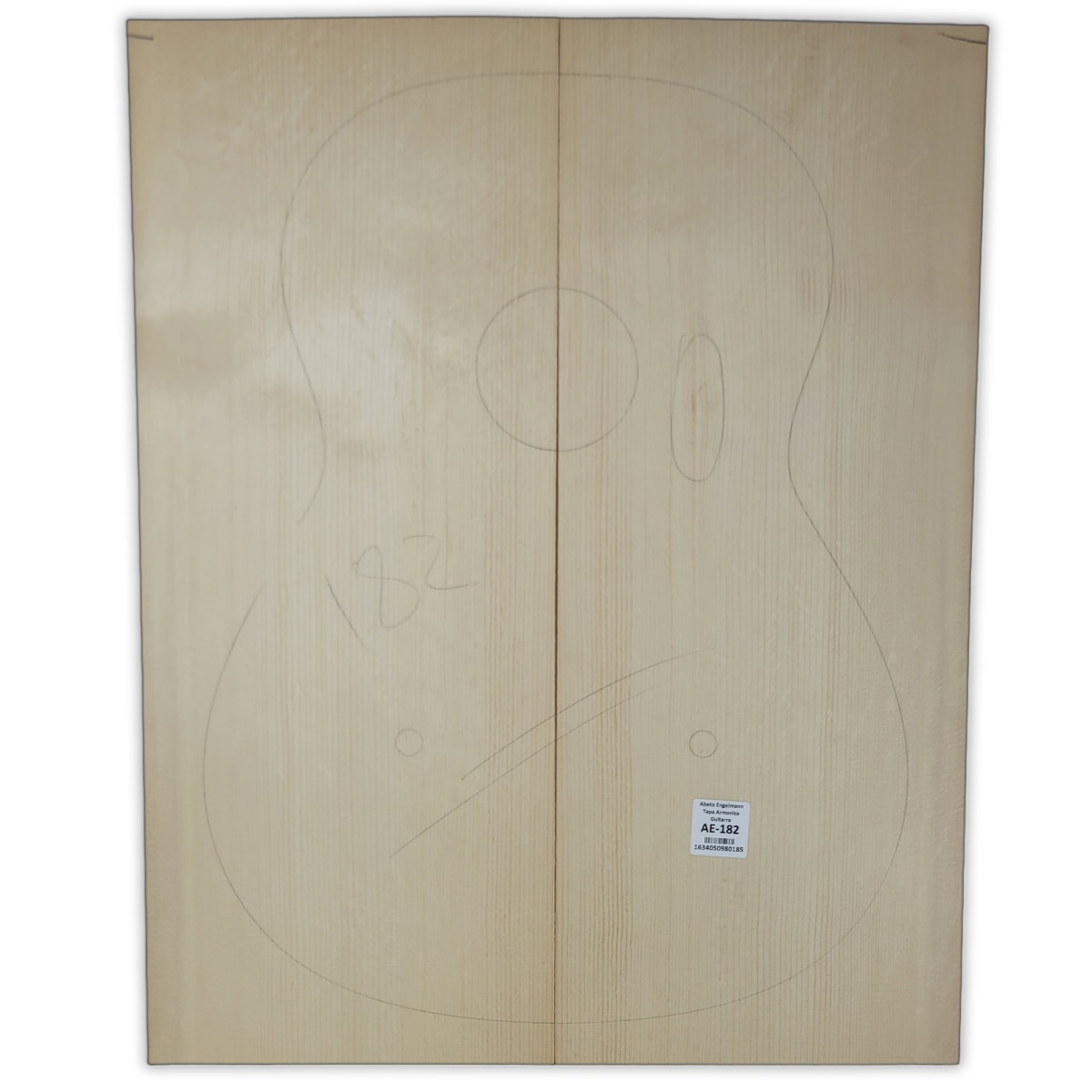 Tapa Armonica AE-182 de Abeto Engelmann Calidad A para Guitarra 0