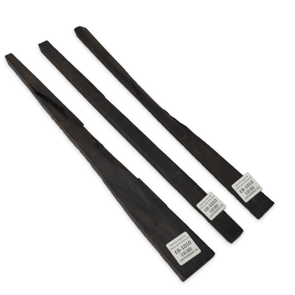 Set de 3 Piezas EB-1010 de Ebano Negro para Artesania 6