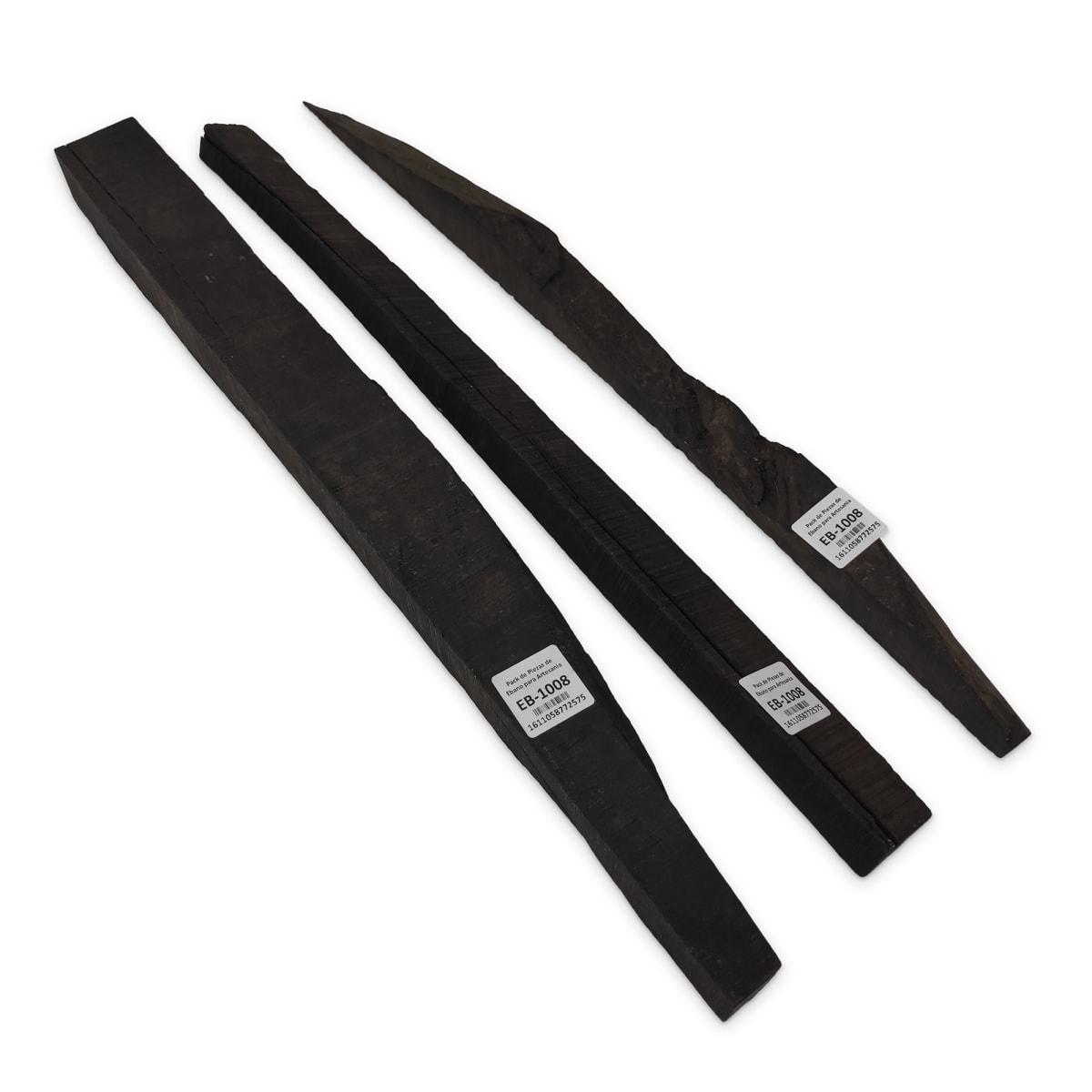Set de 3 Piezas EB-1008 de Ebano Negro para Artesania 6