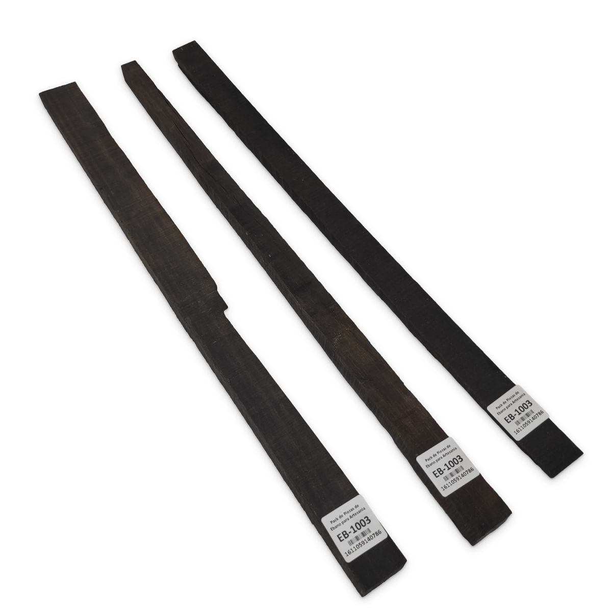 Set de 3 Piezas EB-1003 de Ebano Negro para Artesania 6