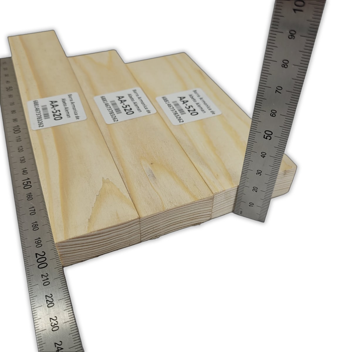 Set de 3 Barras Armonicas AA-520 de Abeto Alemán para Armado Interno3