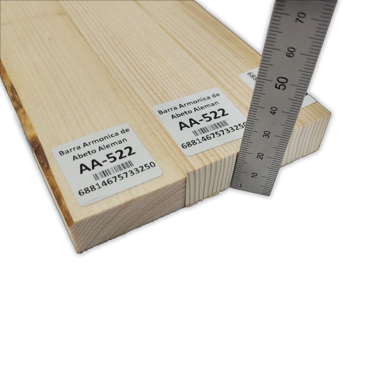 Set de 3 Barras Armonicas AA-522 de Abeto Alemán para Armado Interno / Piezas Presentan nudos y hoyitos3