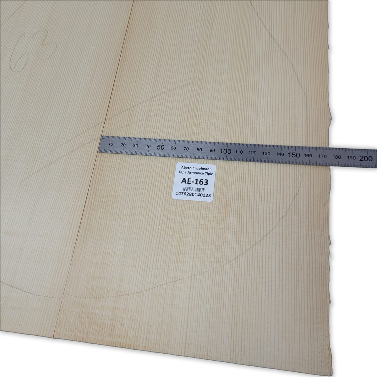 Tapa Armonica AE-163 de Abeto Engelmann Especial AAA para Tiple3