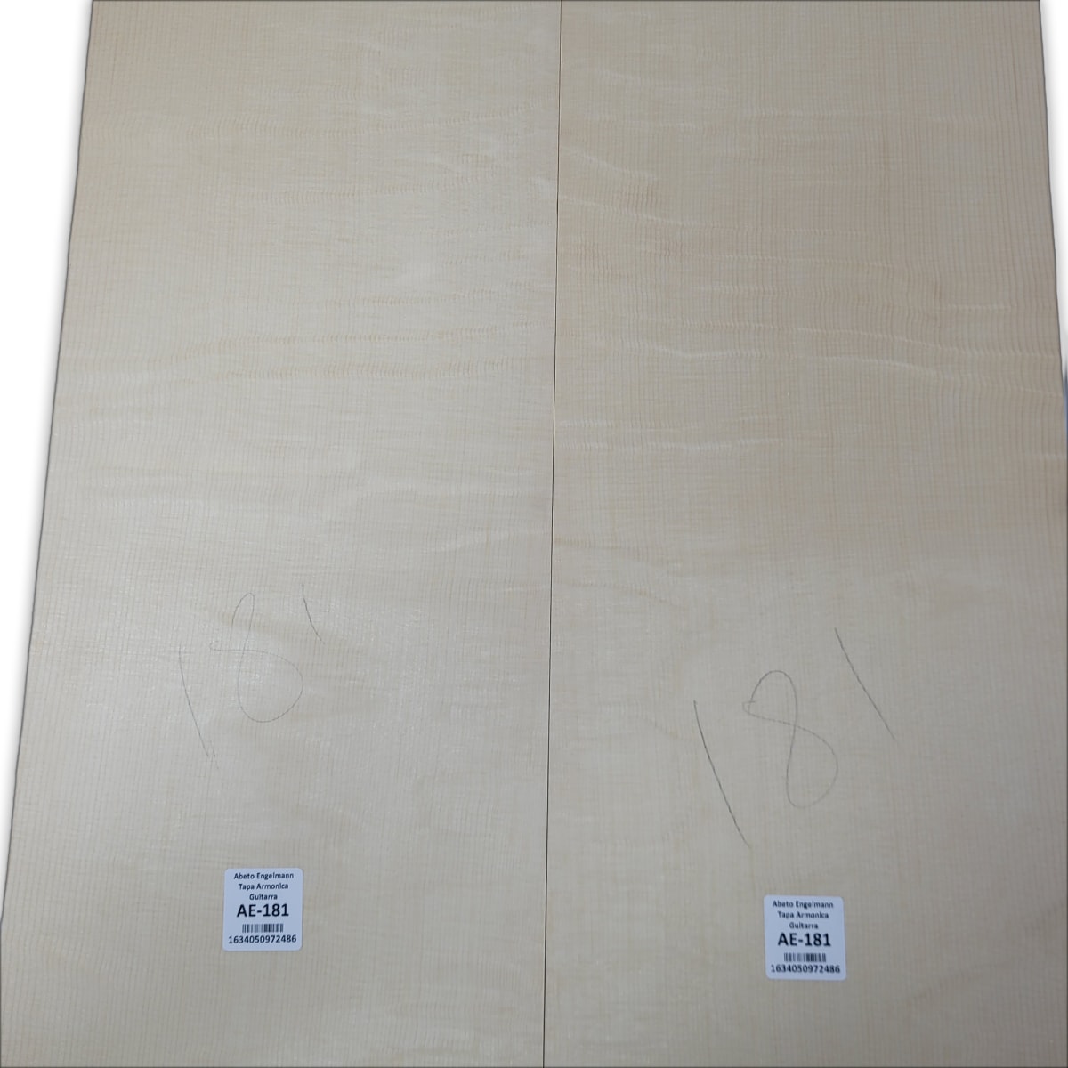 Tapa Armonica AE-181 de Abeto Engelmann Especial AAA Garra de Oso para Guitarra6