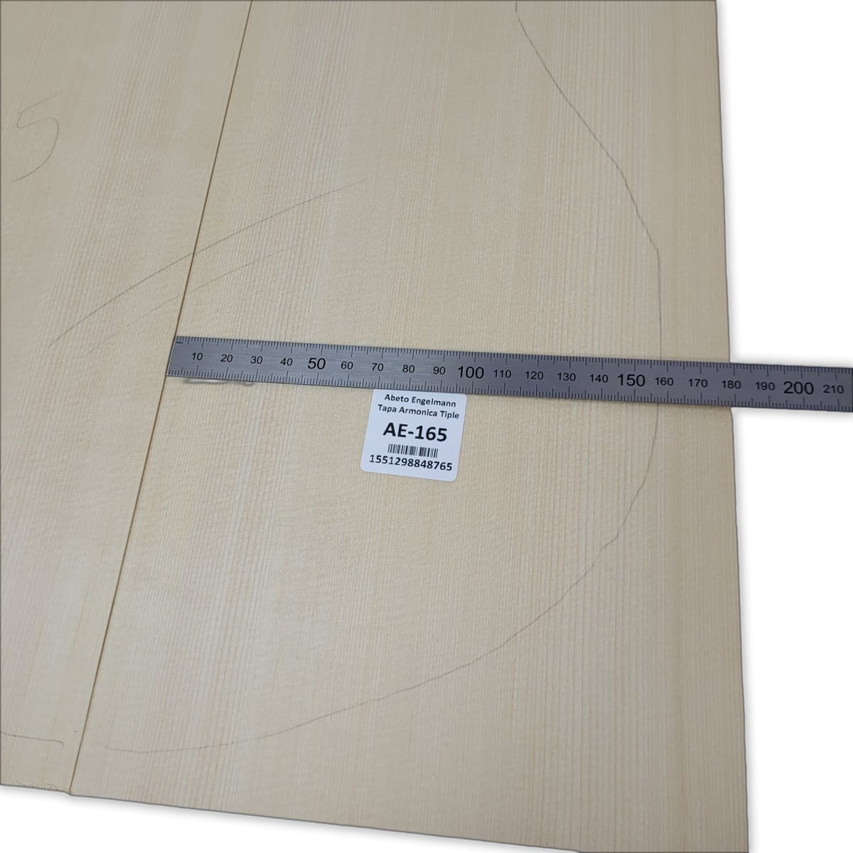 Tapa Armonica AE-165 de Abeto Engelmann Especial AAA para Tiple 4
