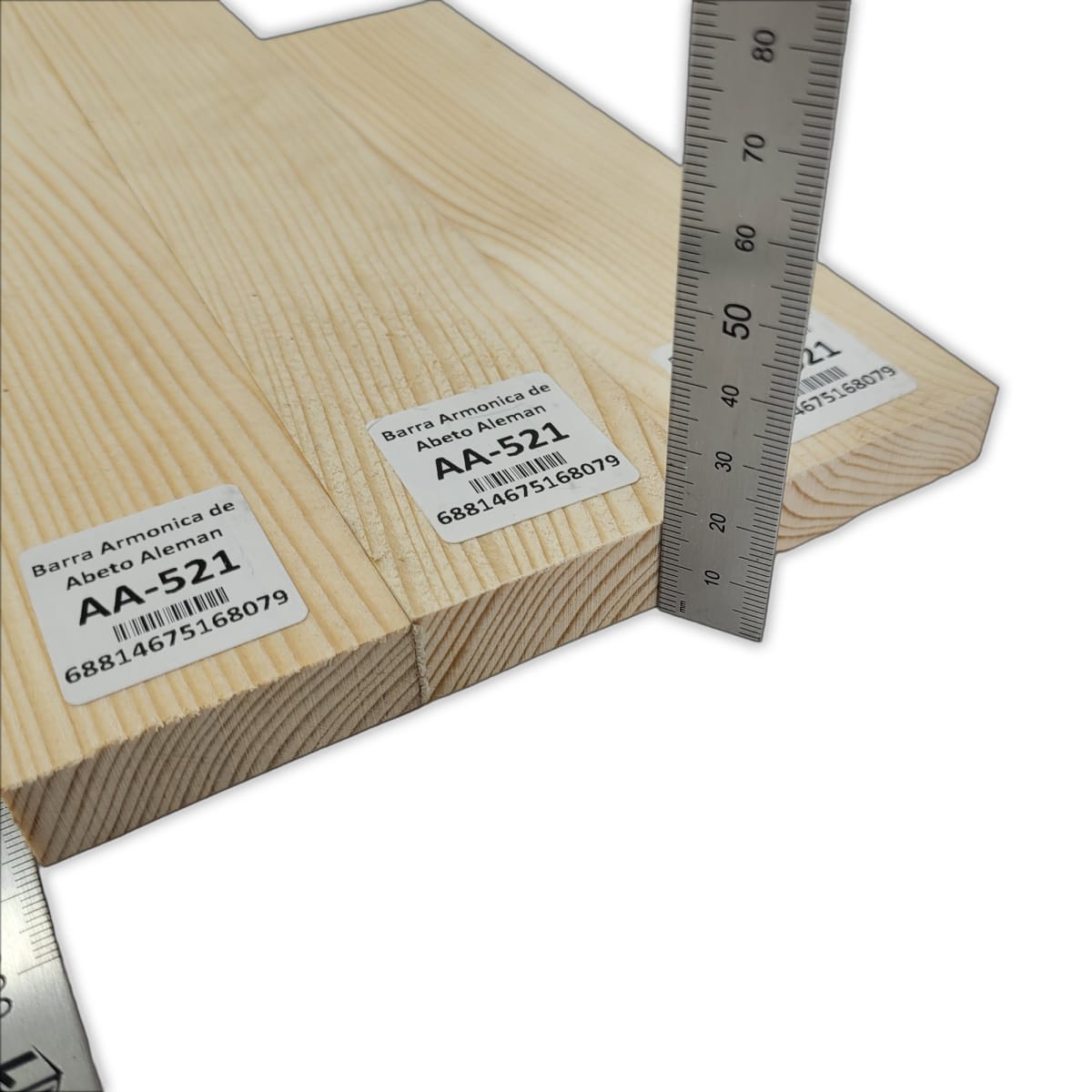Set de 3 Barras Armonicas AA-521 de Abeto Alemán para Armado Interno / Piezas Presentan nudos y hoyitos4