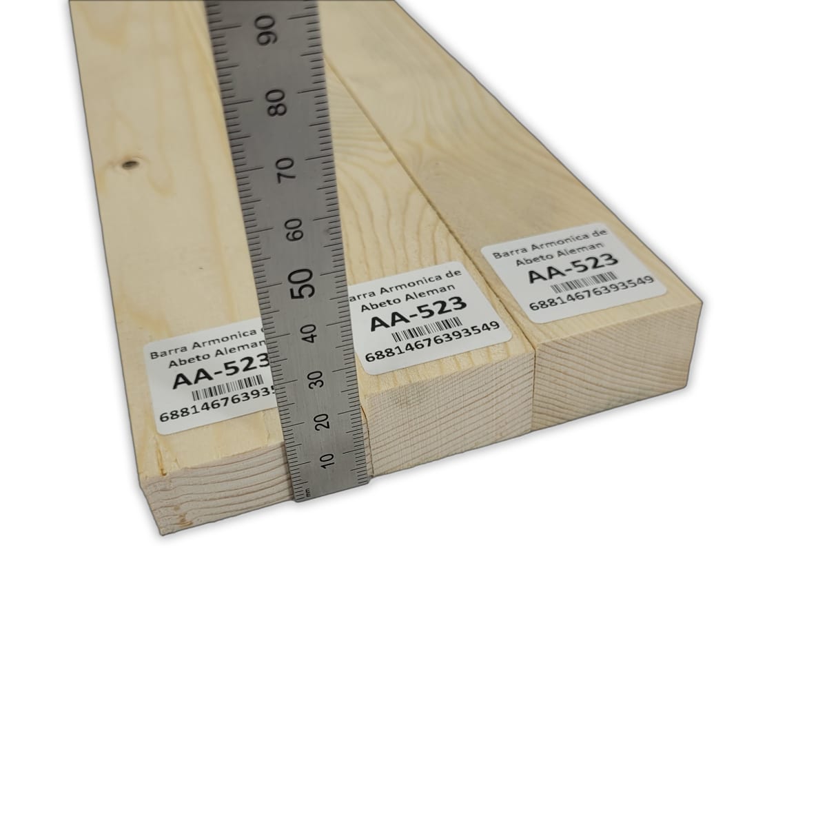 Set de 3 Barras Armonicas AA-523 de Abeto Alemán para Armado Interno / Piezas Presentan nudos y hoyitos4