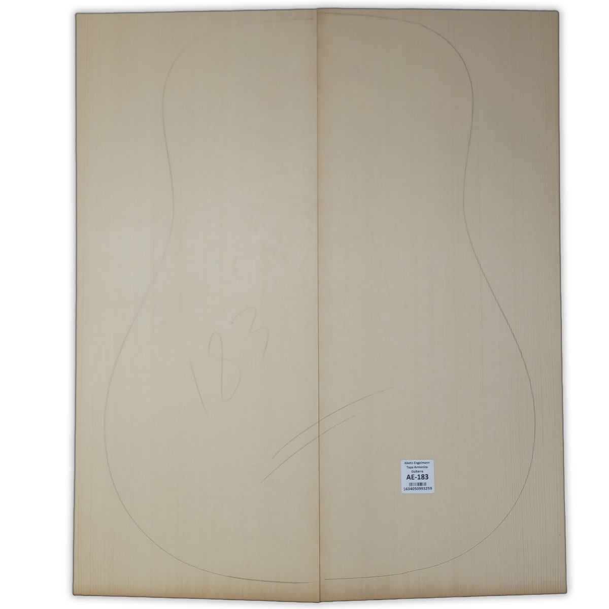 Tapa Armonica AE-183 de Abeto Engelmann Especial AAA para Guitarra11