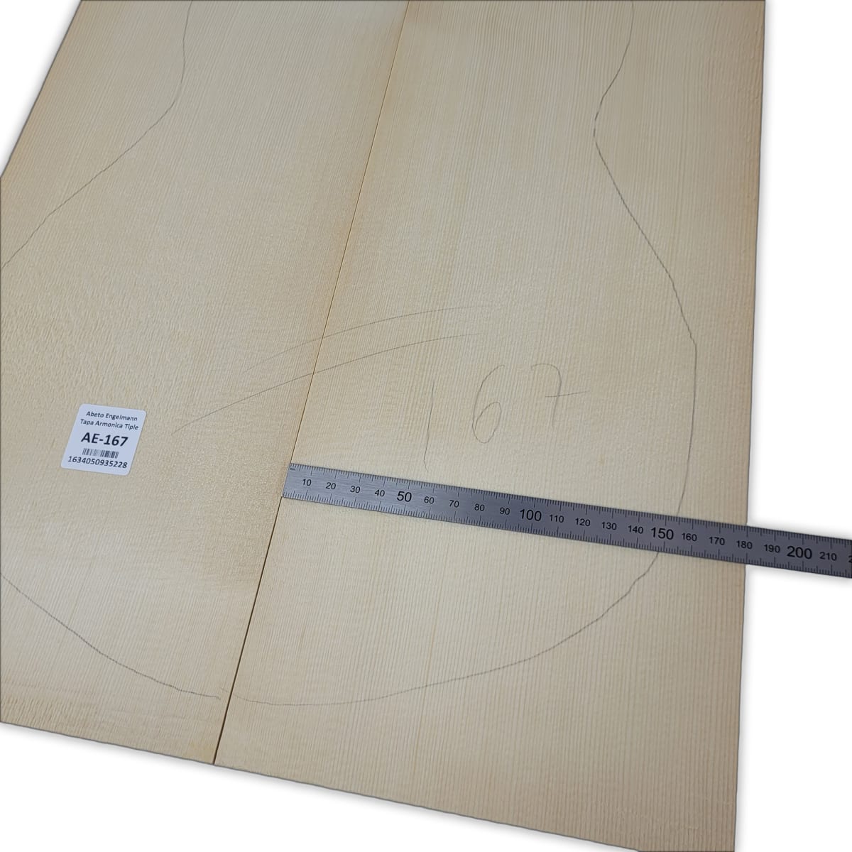 Tapa Armonica AE-167 de Abeto Engelmann Especial AAA para Tiple4
