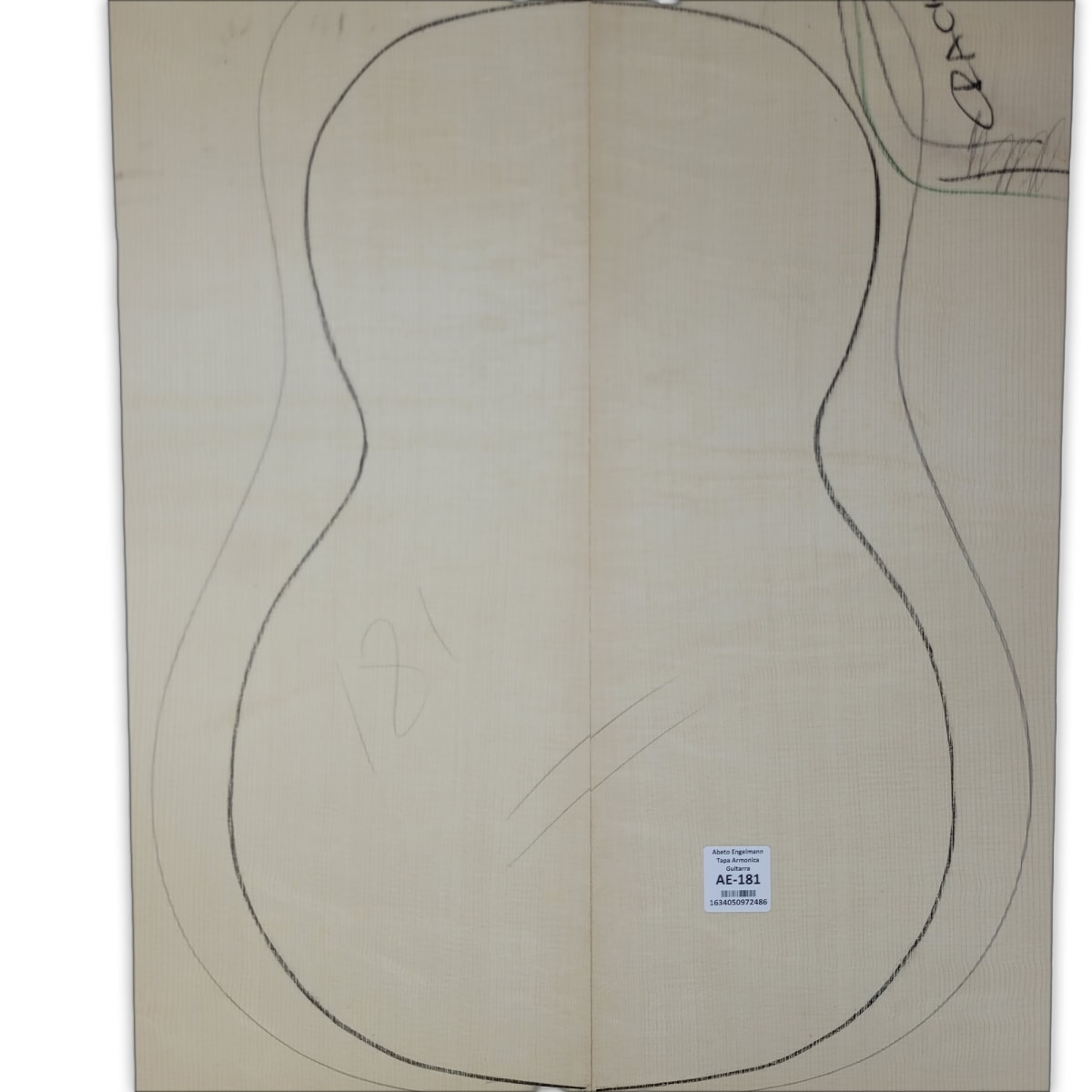 Tapa Armonica AE-181 de Abeto Engelmann Especial AAA Garra de Oso para Guitarra7