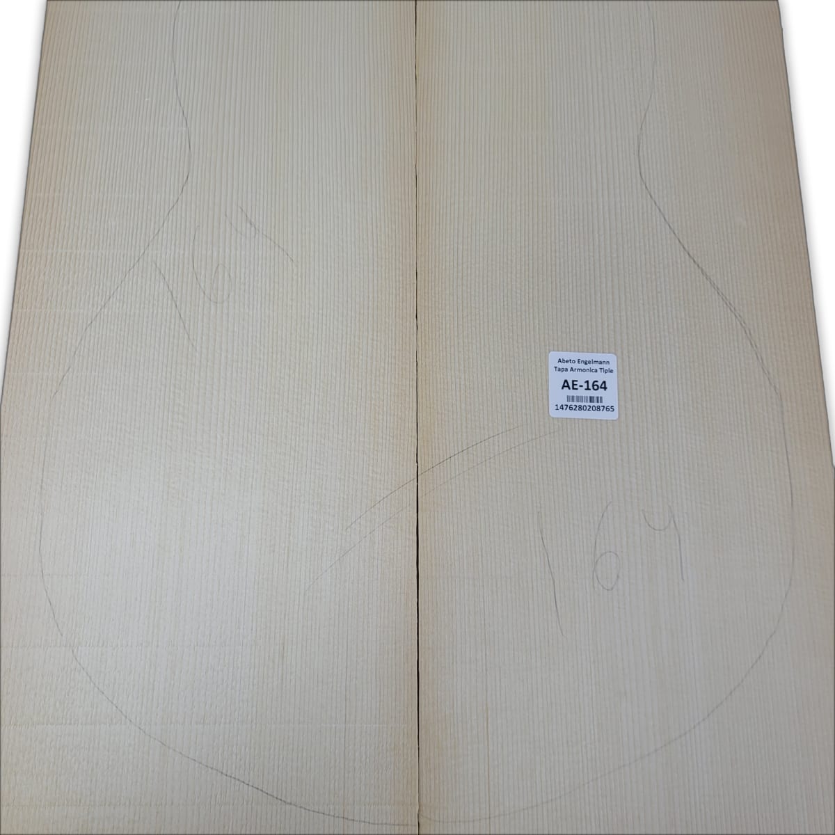 Tapa Armonica AE-164 de Abeto Engelmann Especial AAA para Tiple6