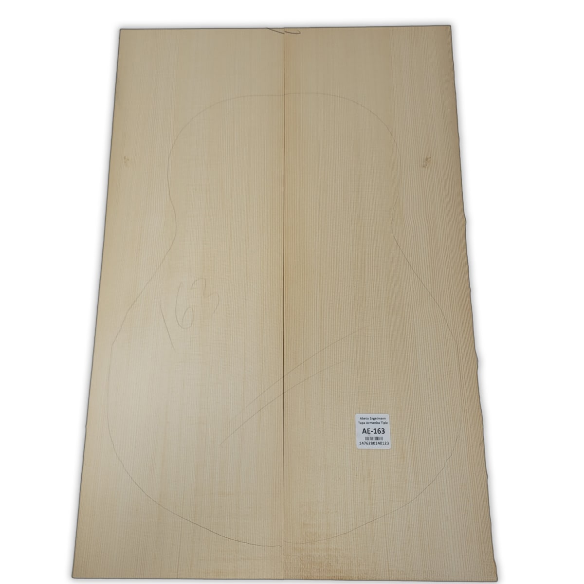 Tapa Armonica AE-163 de Abeto Engelmann Especial AAA para Tiple7