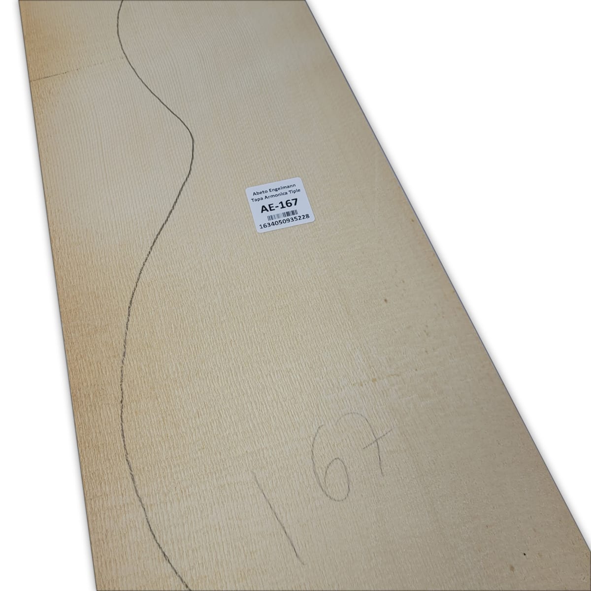Tapa Armonica AE-167 de Abeto Engelmann Especial AAA para Tiple7