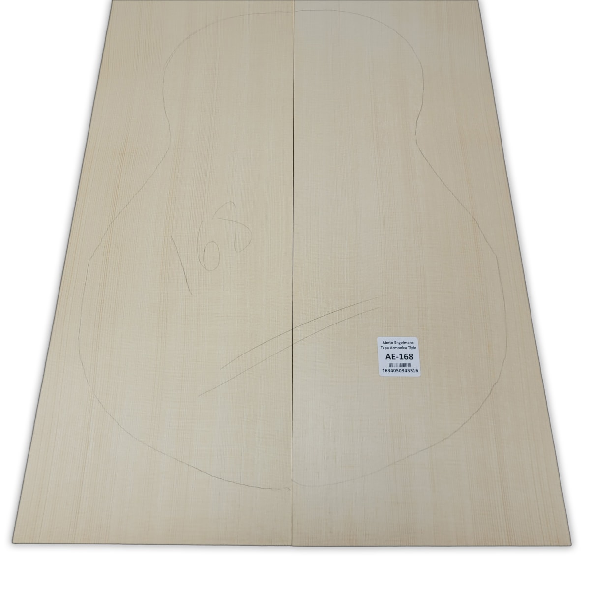 Tapa Armonica AE-168 de Abeto Engelmann Especial AAA para Tiple7