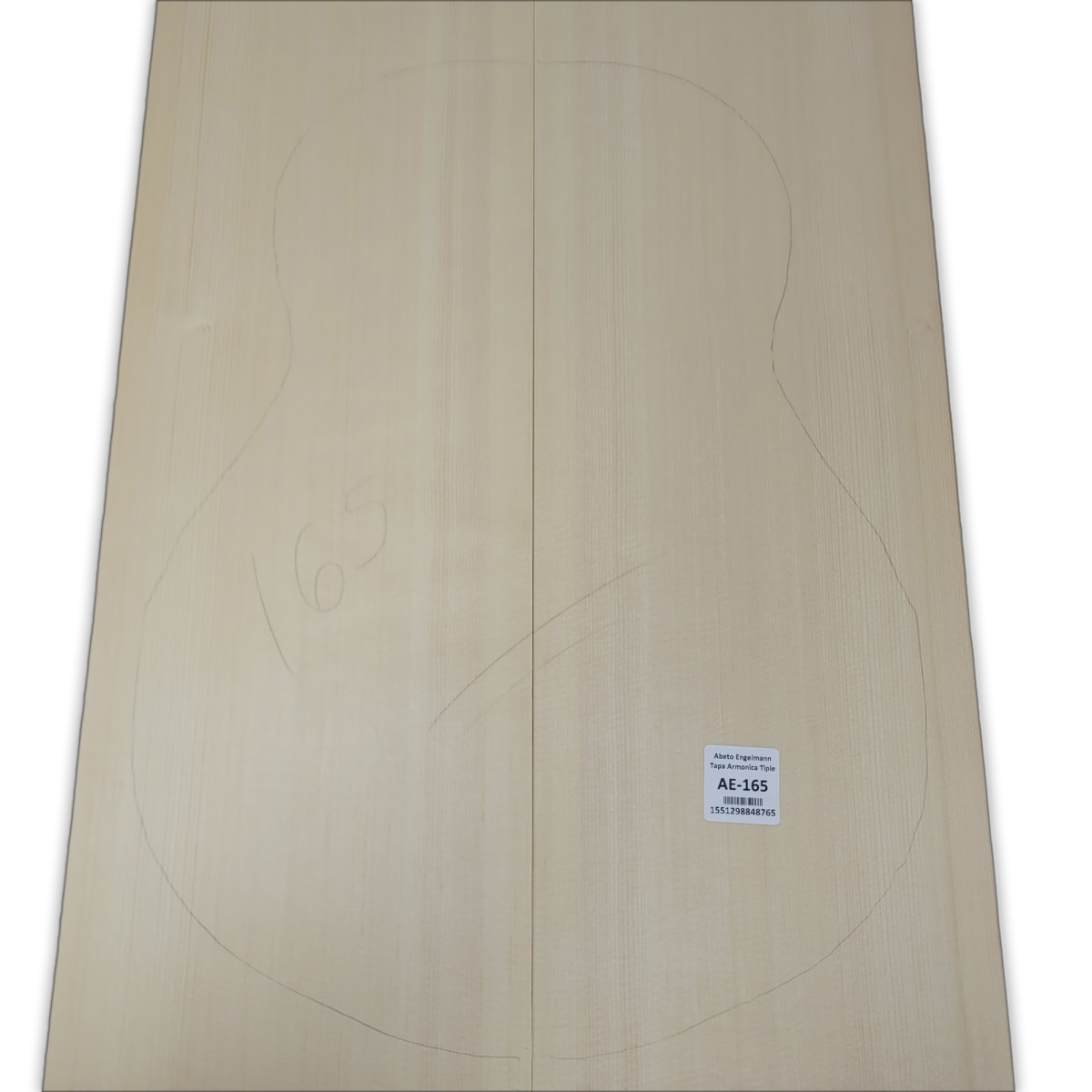 Tapa Armonica AE-165 de Abeto Engelmann Especial AAA para Tiple 0