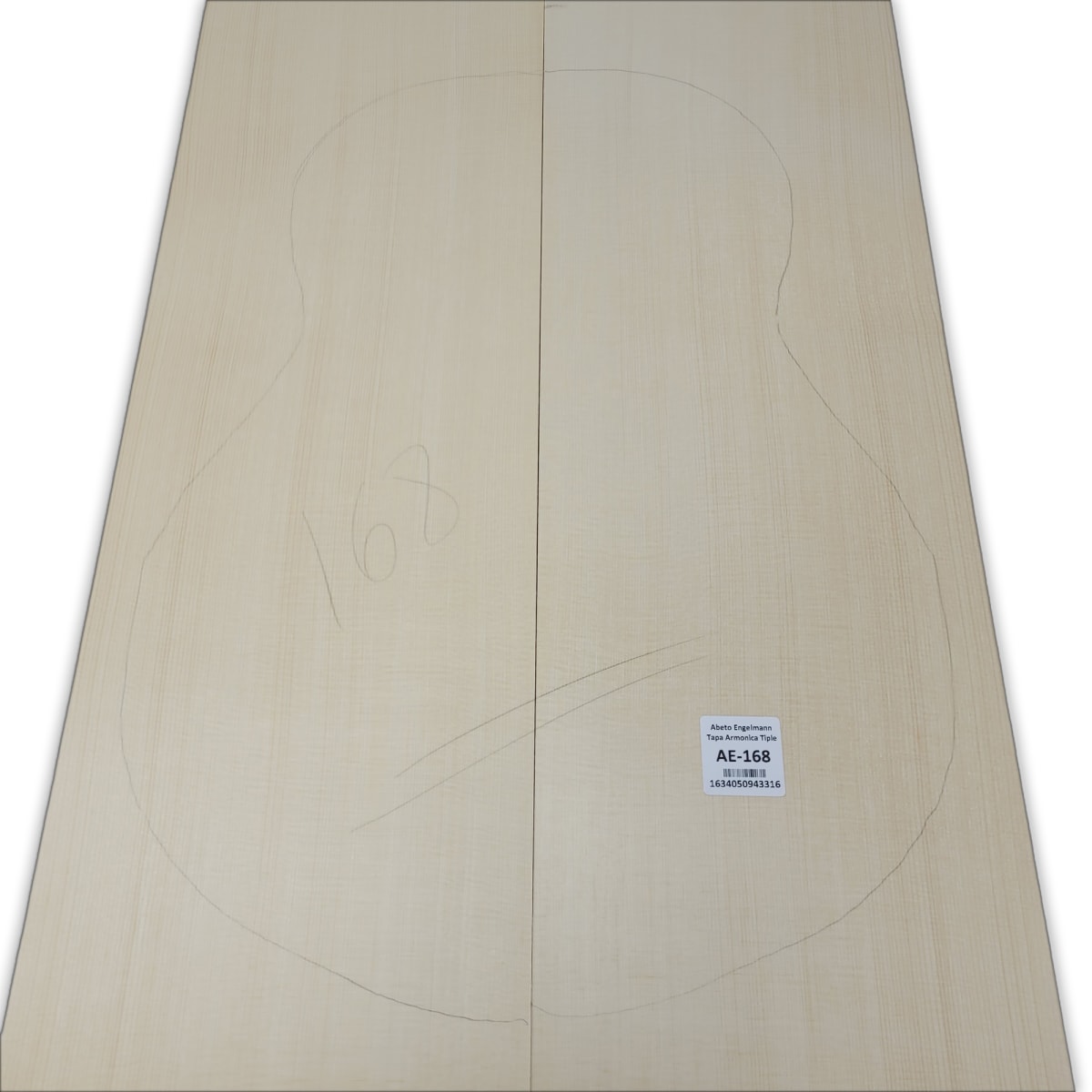 Tapa Armonica AE-168 de Abeto Engelmann Especial AAA para Tiple8