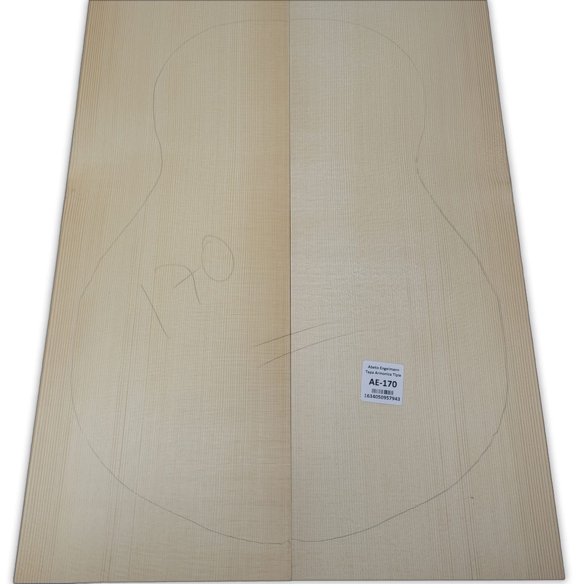 Tapa Armonica AE-170 de Abeto Engelmann Especial AAA para Tiple10