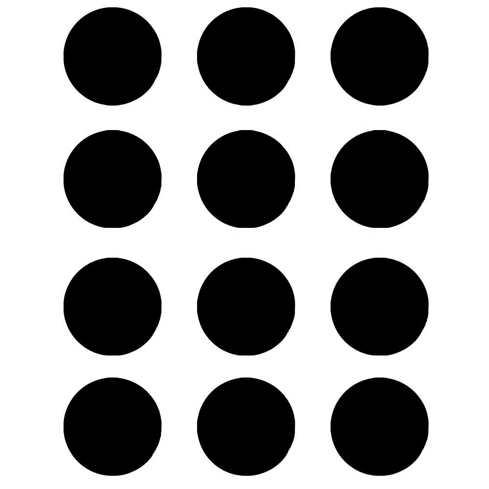 Dots de Acrilico de 6 mm ( 12 pcs ). Color: Black 1 Dots de Acrilico de 6 mm ( 12 pcs ). Color: Black 1