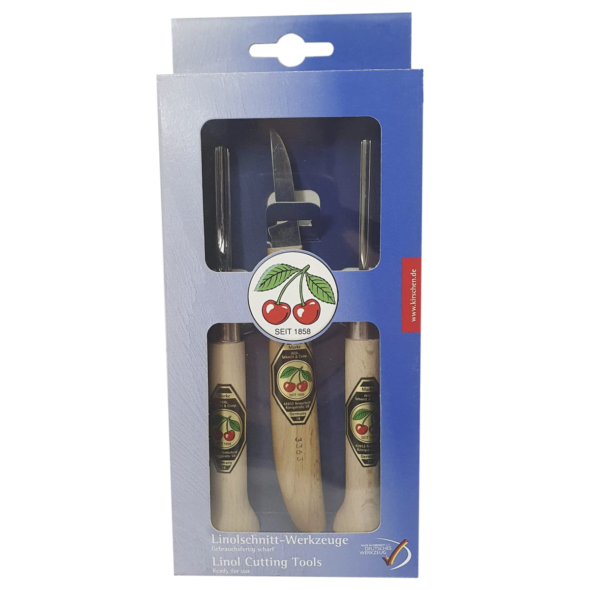 Set de 2 Gubias y 1 Cuchillo Two Cherries 3450 SB para Xilografia15