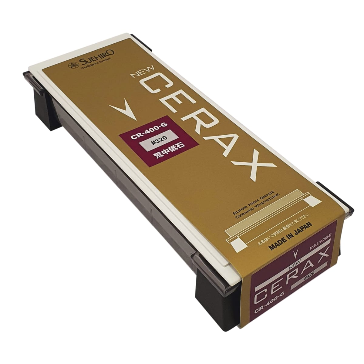 Piedra Cerax Plana Mod: CR-400-G para Afilado de Formones, Cuchillos, Cepillos. Grano 3208