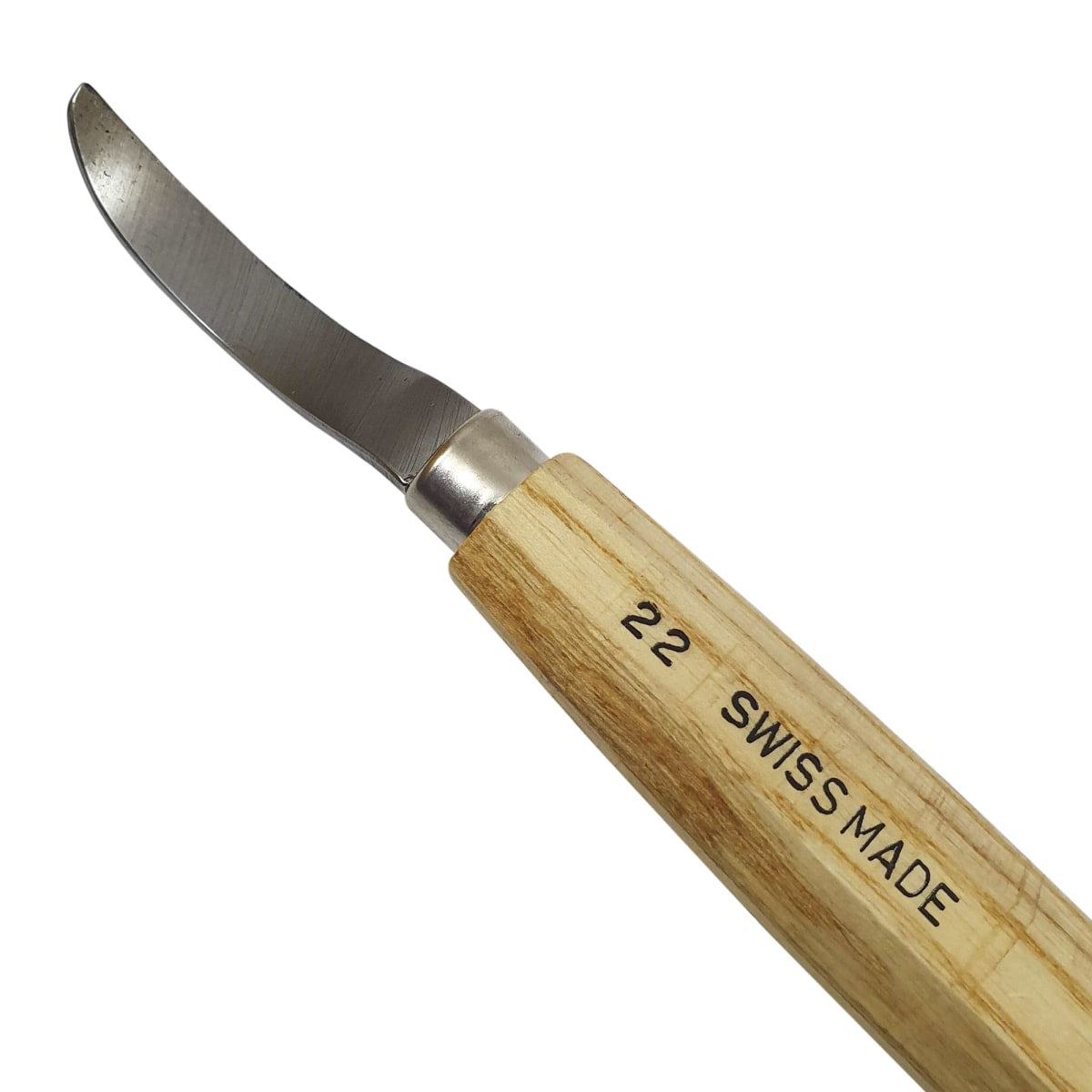 Cuchillo Vaciador Semi-Curvo Grande. Mod Kerb 22 Gancho4
