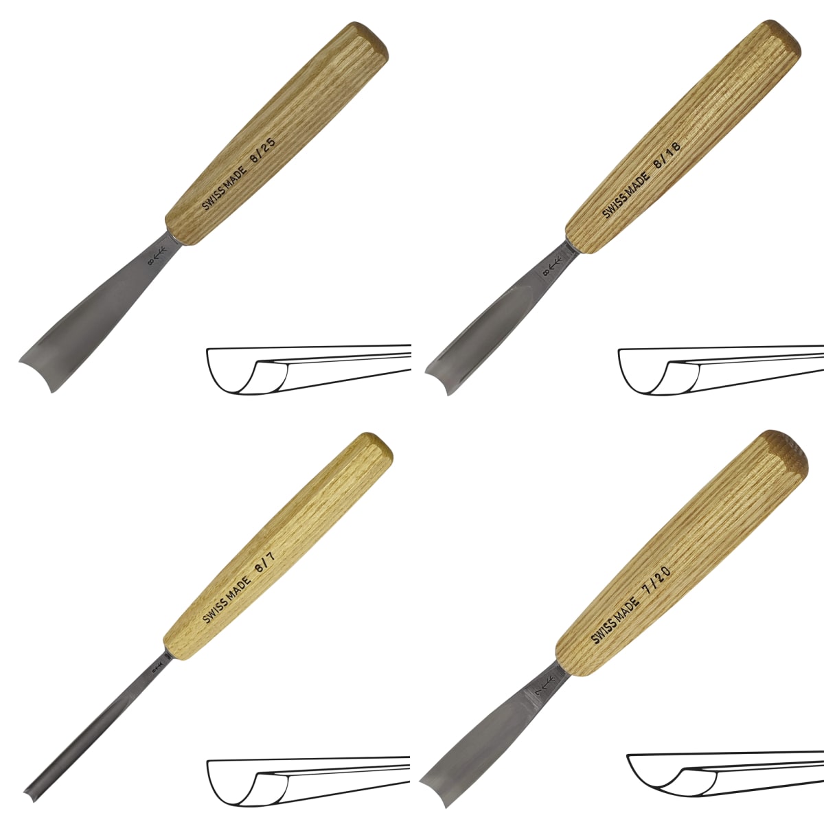 Set de Gubias Pfeil Ro25 con Estuche para Tallado en Madera (25 pcs)7