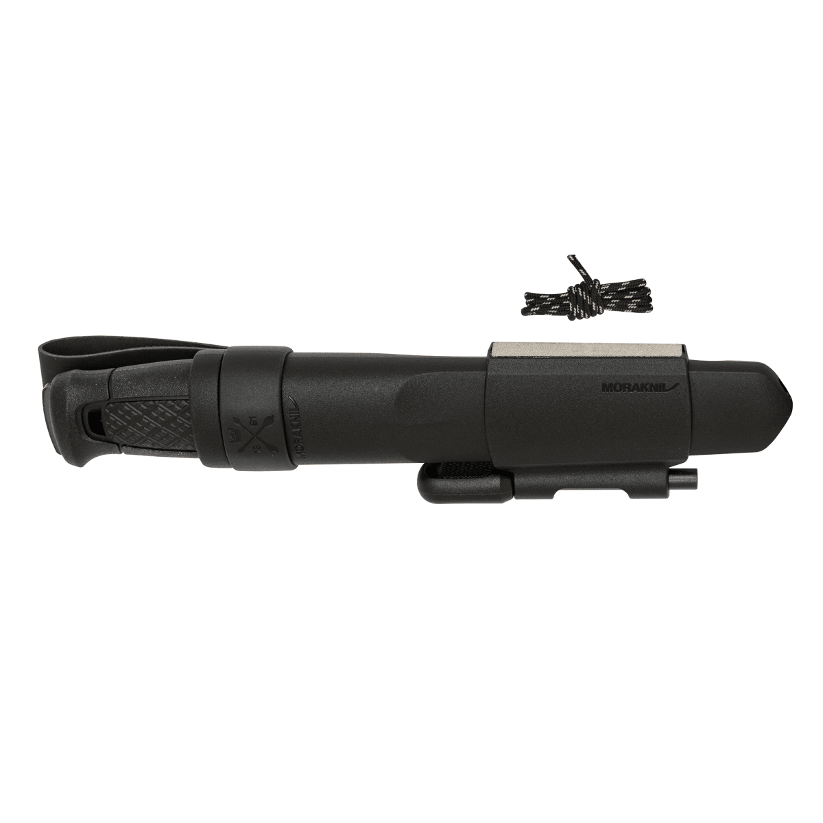 Cuchillo Garberg Black Blade (C) Acero al Carbono Morakniv 13915 con Kit de Supervivencia Black8