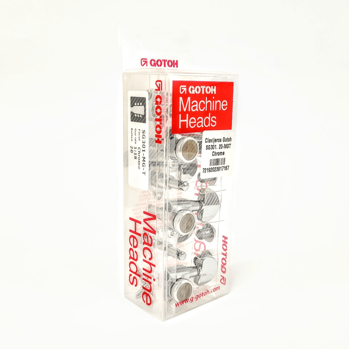 Clavijero Gotoh con Locking MGT 3L+ 3R Chrome SG301-202