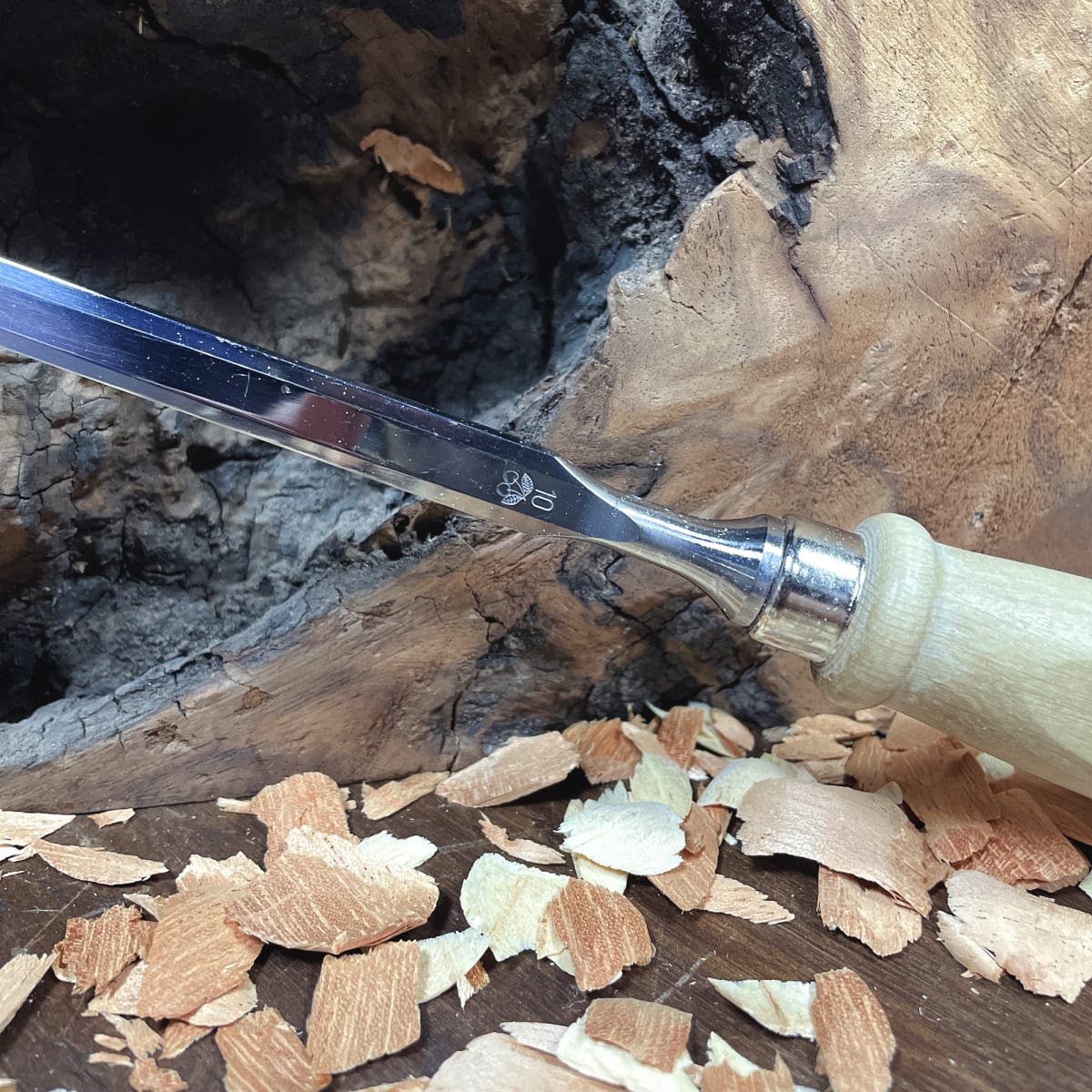 Set de 6 Formones Carpinteros y 1 Estuche de Cuero Two Cherries 1171 LRT32