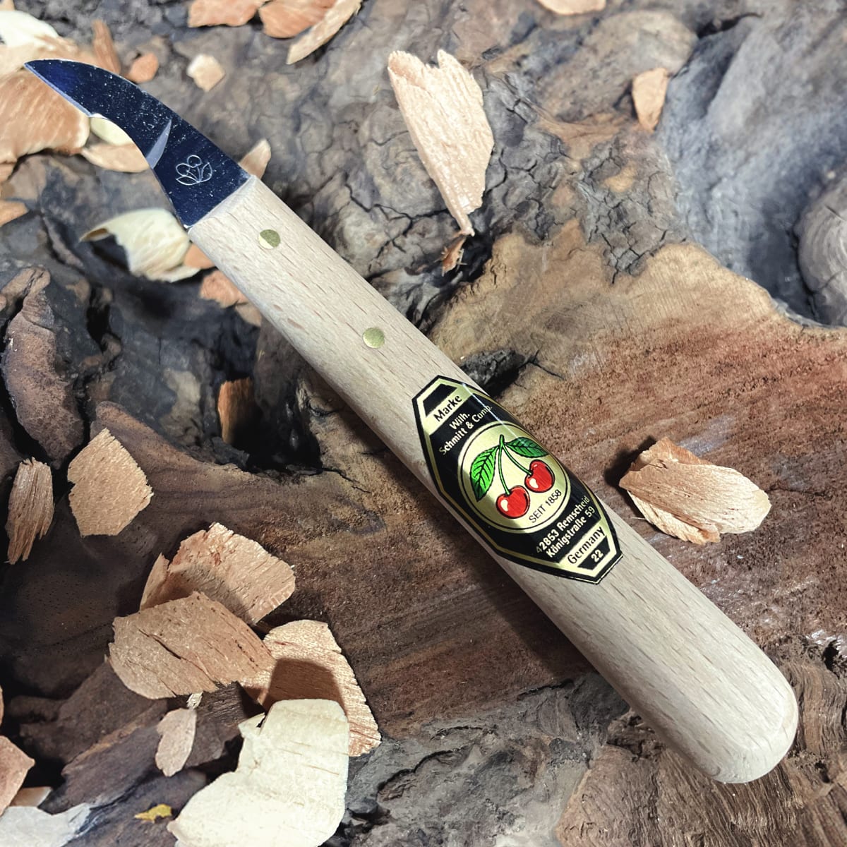 Cuchillo Two Cherries 3351 para Tallado de Madera5