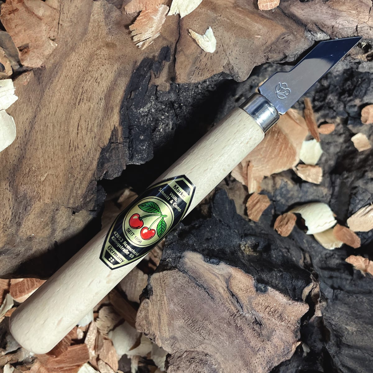 Cuchillo Two Cherries 3356 para Tallado de Madera 0