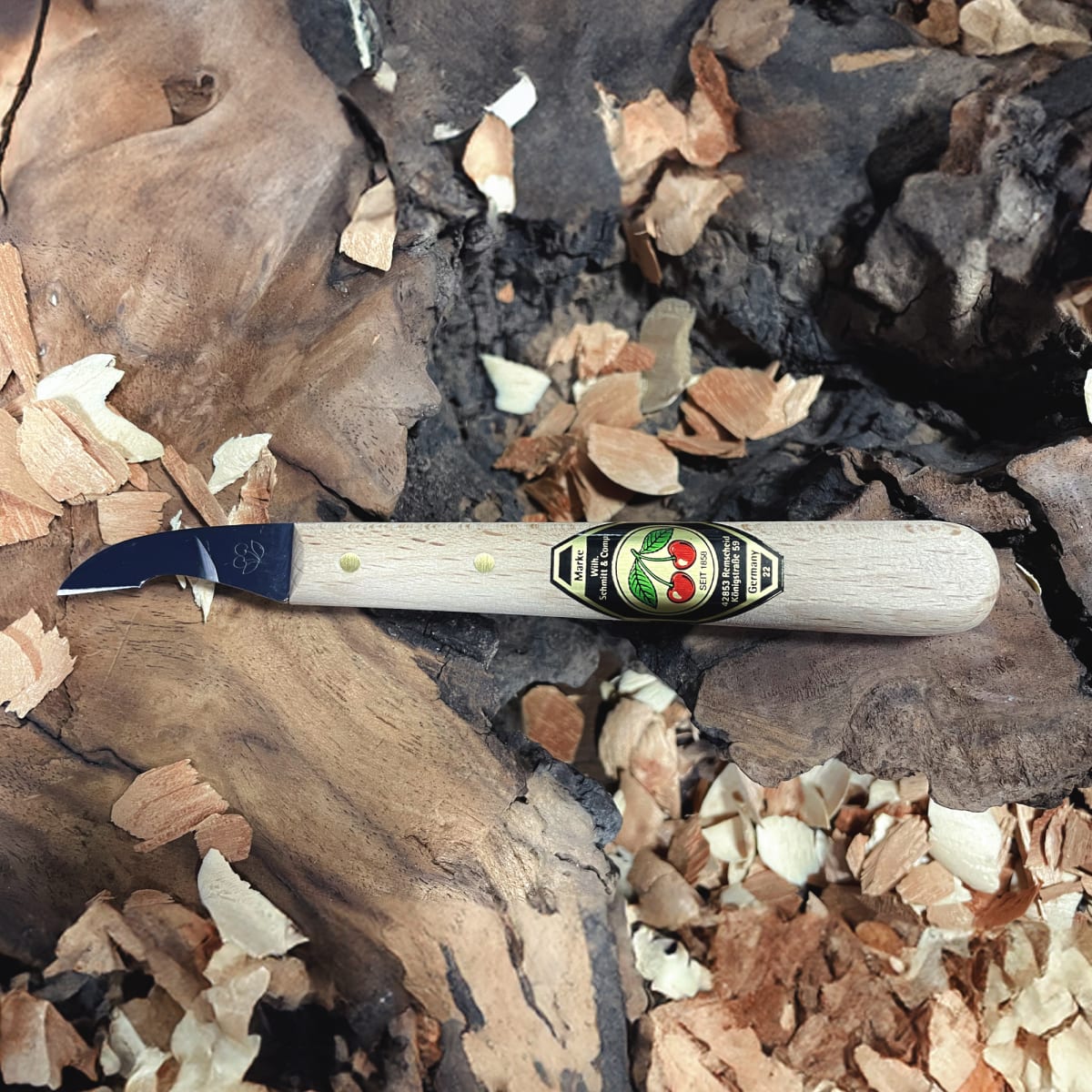 Set 3406 SB de 3 Mini Gubias y 3 Cuchillos Two Cherries para Xilografia y Tallado5