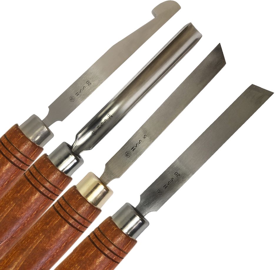 Set de 4 Gubias Two Cherries® para Tornería, Acero HSS, Mod: 1594-SB 0