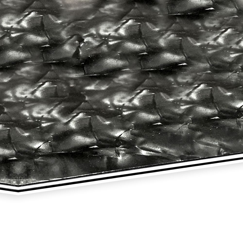 Lamina para Pickguard 220 x 300 mm. Mod: PC-BP-A. Color: Black Pearloid. 4-ply 1