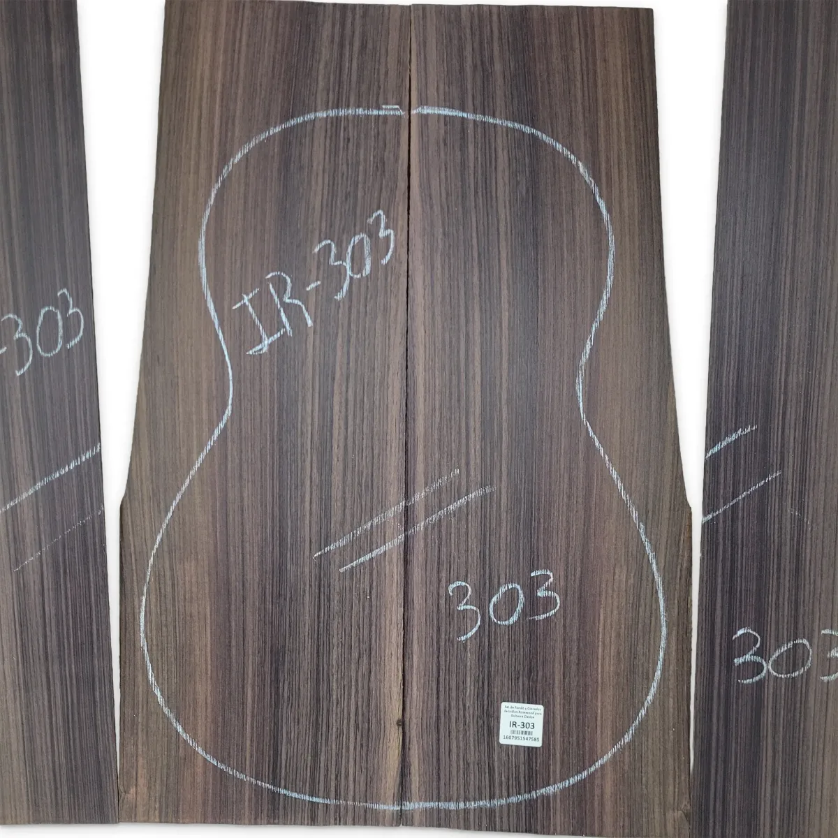 Set de Aros y Fondo IR-303 de Indian Rosewood Especial para Guitarra Clasica / Corte Radial9