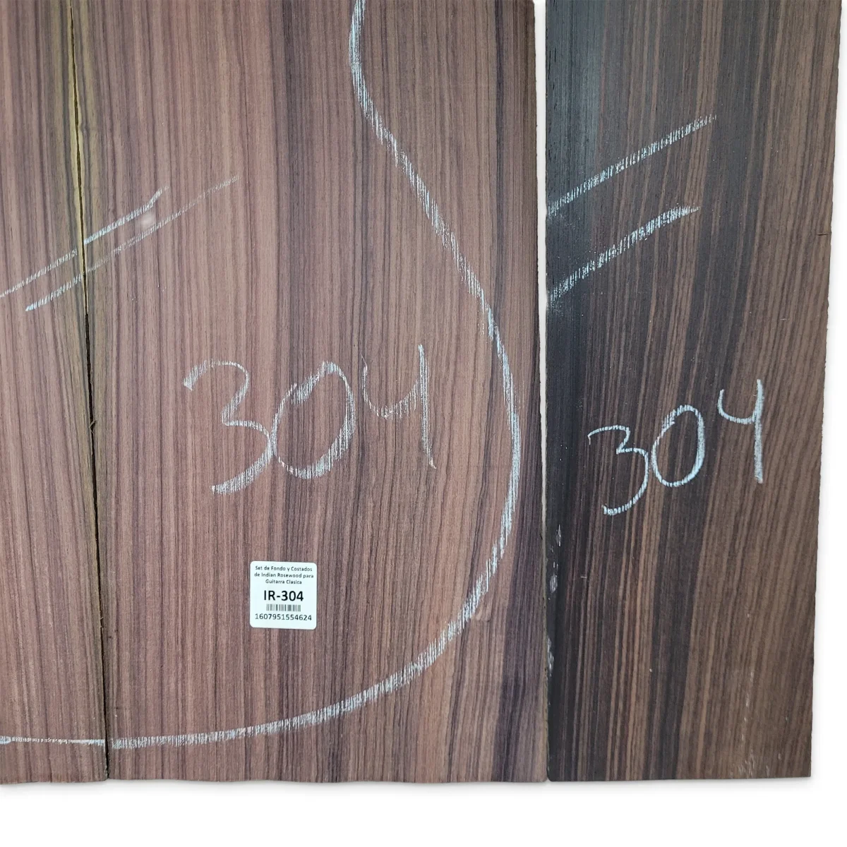 Set de Aros y Fondo IR-304 de Indian Rosewood Especial para Guitarra Clasica / Corte Radial 0