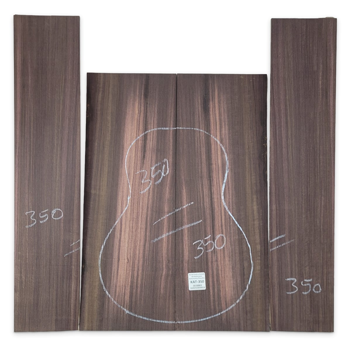 Set de Fondo y Costados KAT-350 de Katalox Especial para Instrumentos Pequeños 0