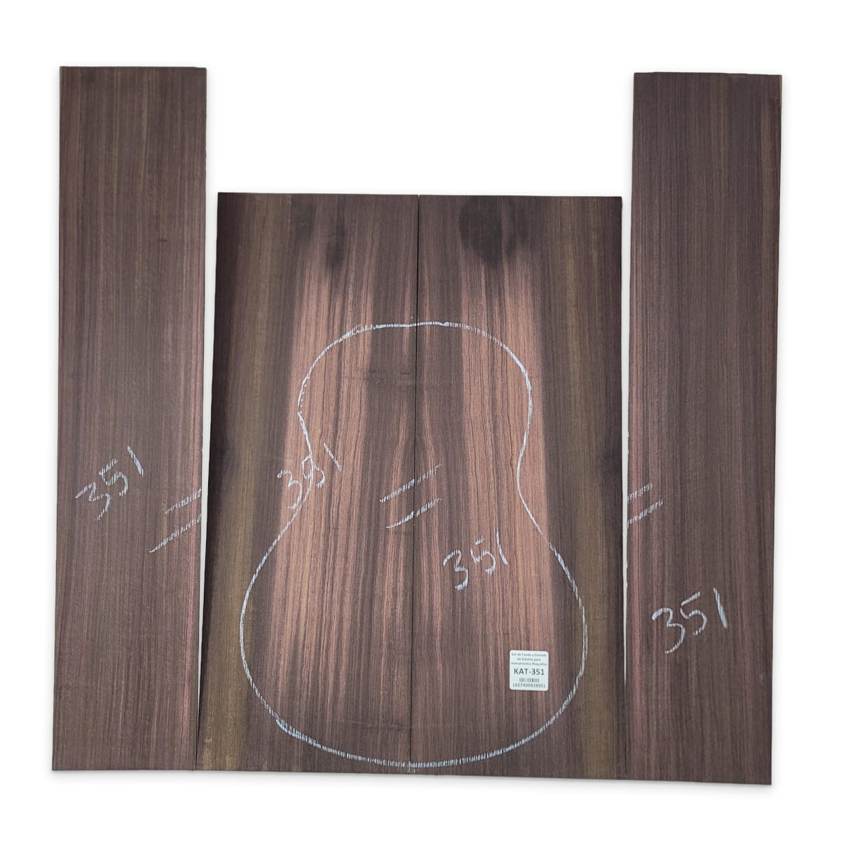 Set de Fondo y Costados KAT-351 de Katalox Especial para Instrumentos Pequeños8
