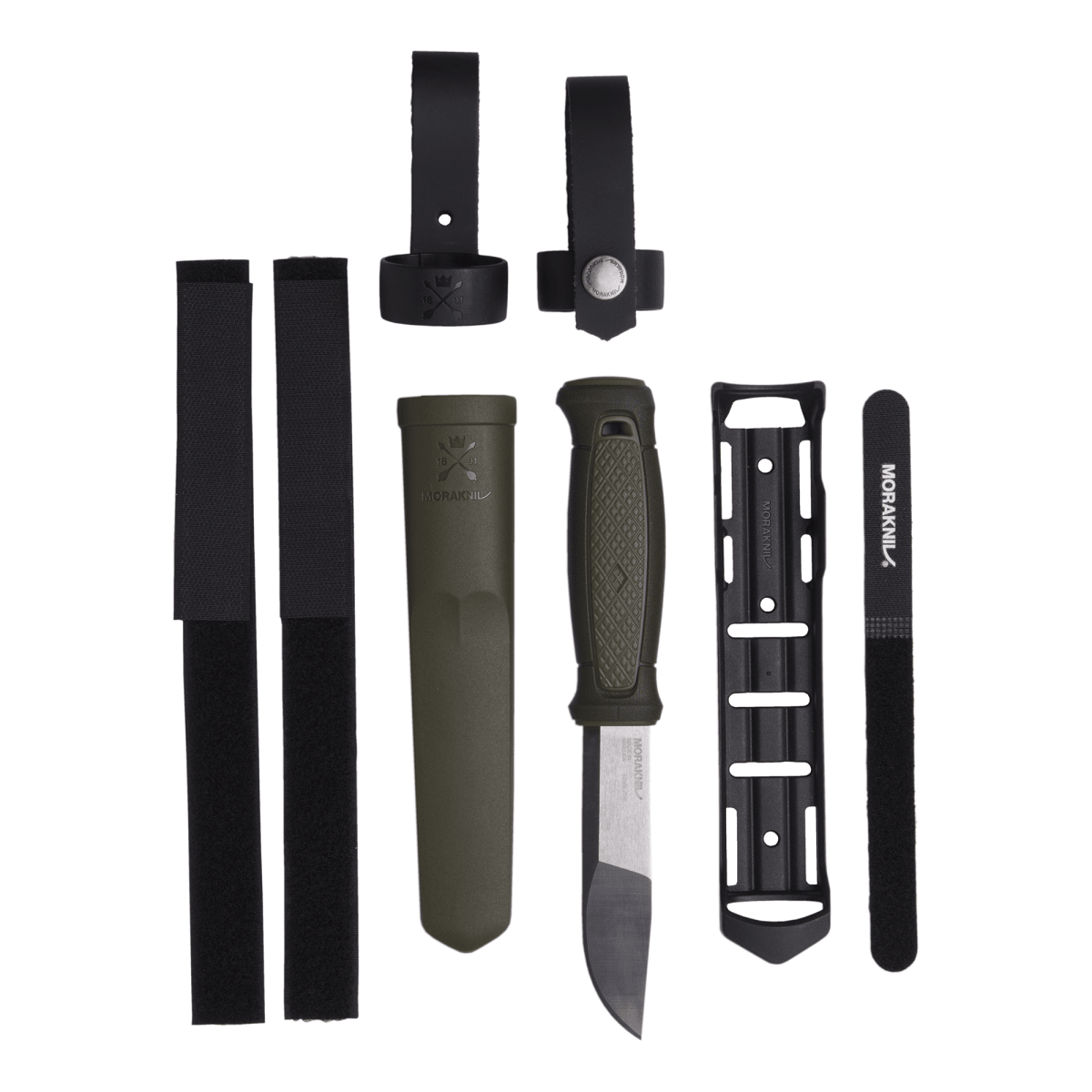 Cuchillo Morakniv Kansbol 12645 (S) Acero Inoxidable con Soporte Múltiple Green10