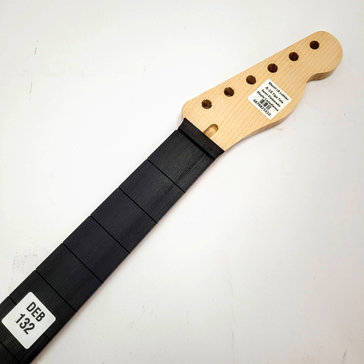 Kit Mod: 01 de Mastil Semi Elaborado Tipo Tele + Diapason Ranurado + Tensor8