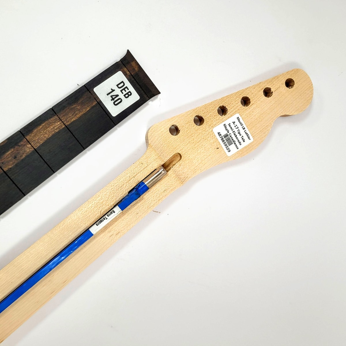 Kit Mod: 02 de Mastil Semi Elaborado Tipo Tele + Diapason Ranurado + Tensor2