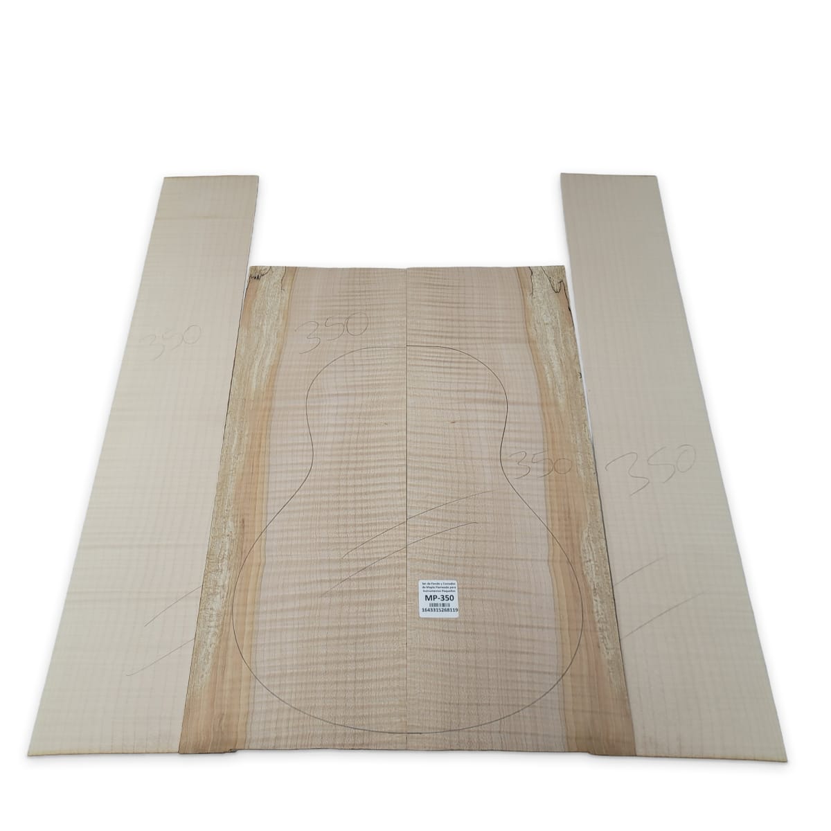 Set de Fondo y Costados MP-350 de Maple Flameado para Instrumentos Pequeños7