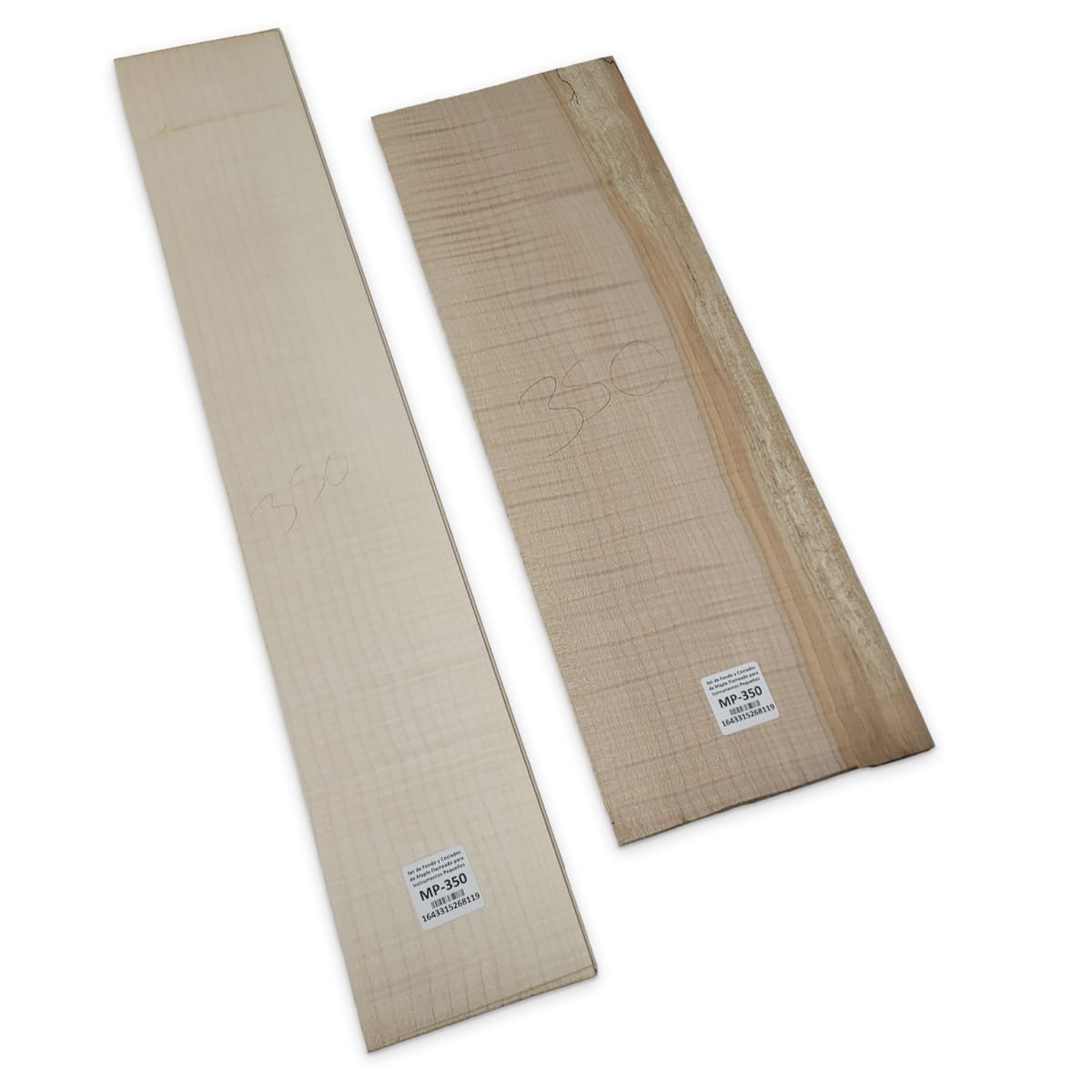 Set de Fondo y Costados MP-350 de Maple Flameado para Instrumentos Pequeños6